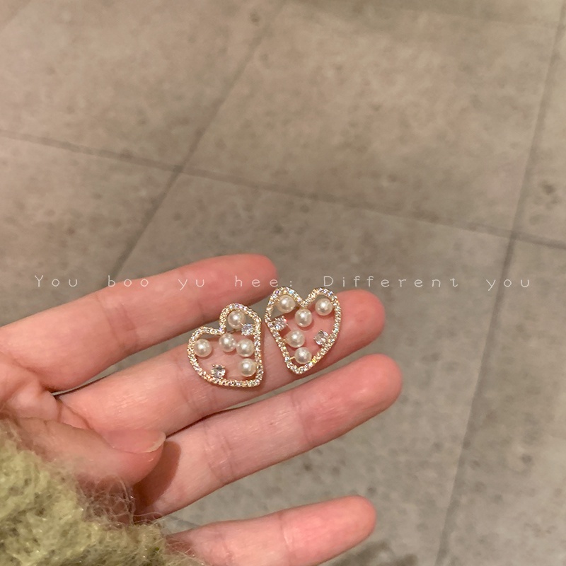 Anting Tusuk Sterling Silver 925 Model Hati Untuk Wanita