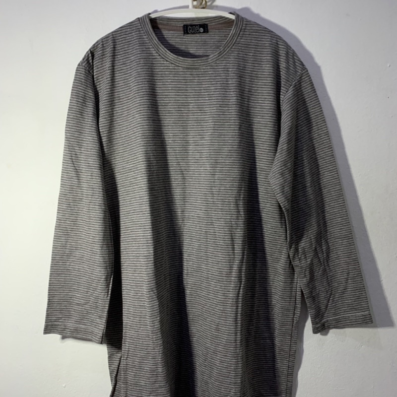 Baju Muslim Tunik motif garis garis preloved