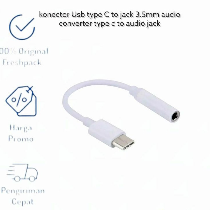 konector Usb type C to jack 3.5mm audio converter type C to Aux jack import