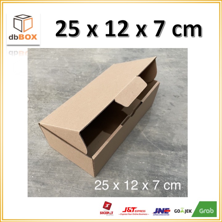 

Kardus 25 x 12 x 7 cm --box Die Cut dan easy usage--