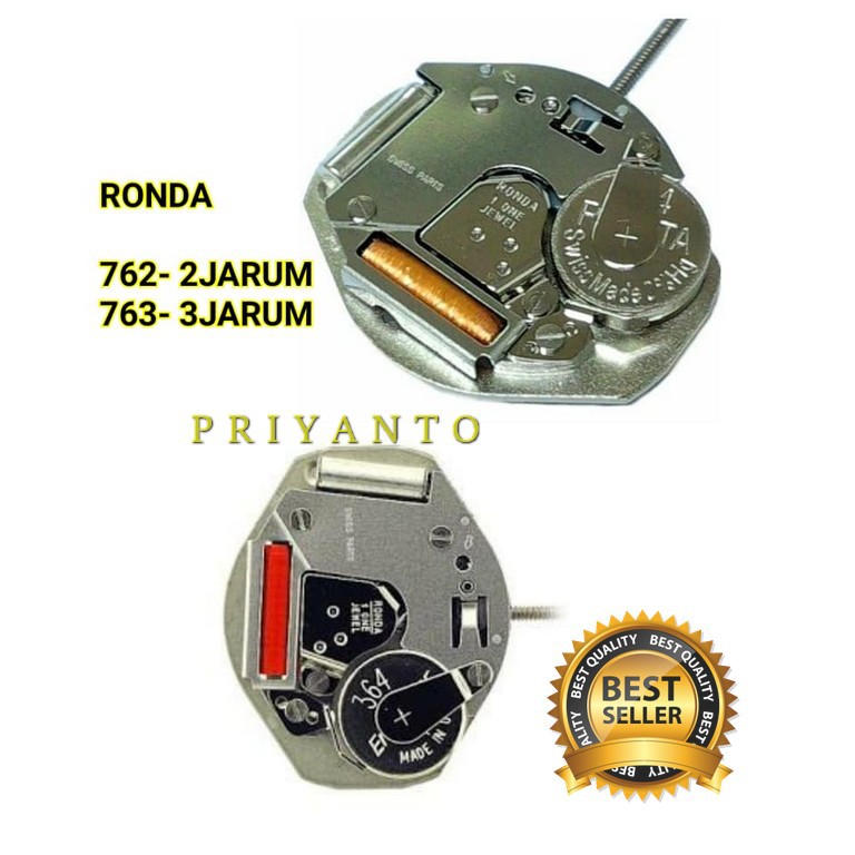 Ronda 763 3jarum Mesin jam tangan Ronda 763 3jarum