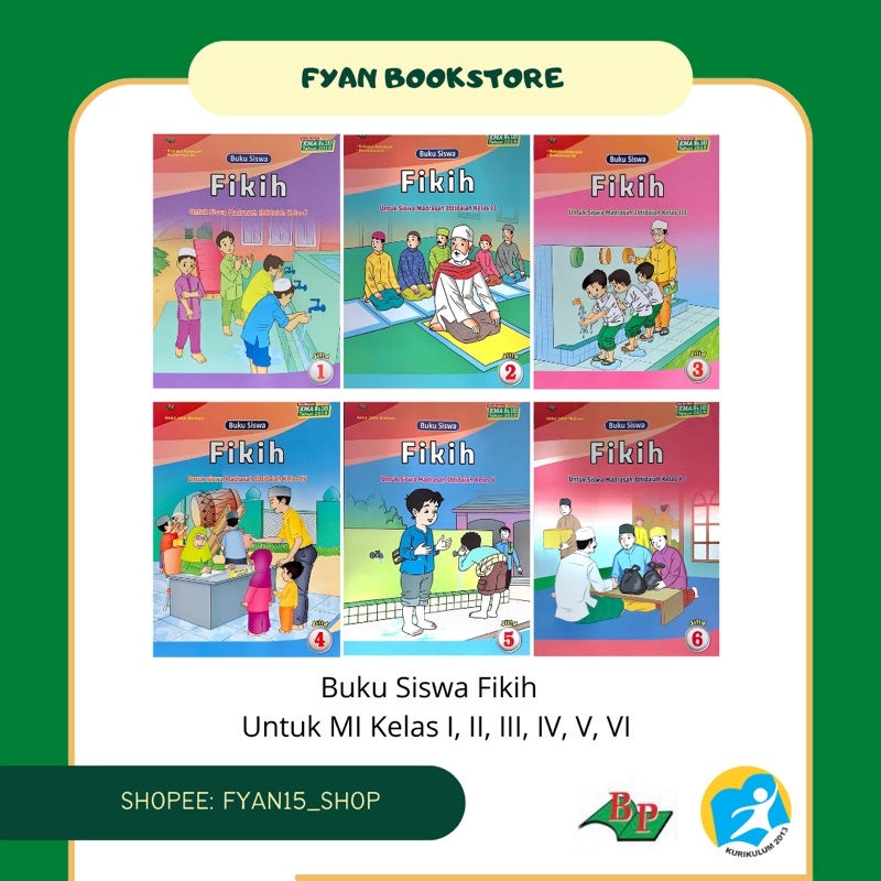 Jual Fyan Book Store: Buku Siswa Fikih Madrasah Ibtidaiah Kelas 1, Buku ...