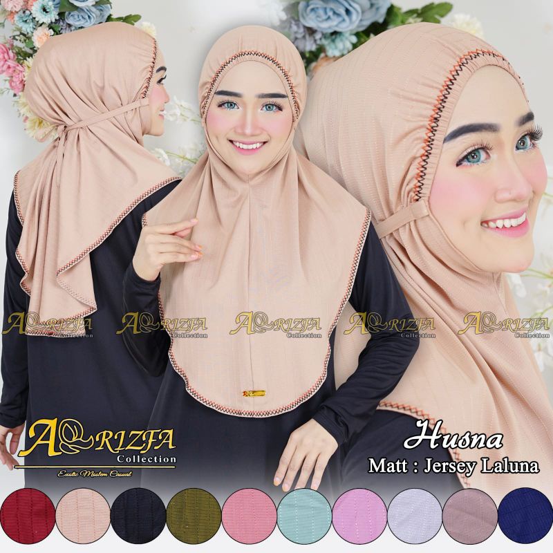 Jilbab Khimar Instan Simple HUSNA Ori Arrizfa