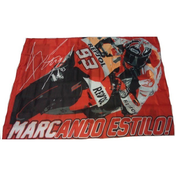 Diecast Motor & Sepeda Marc Marquez Bike Flag