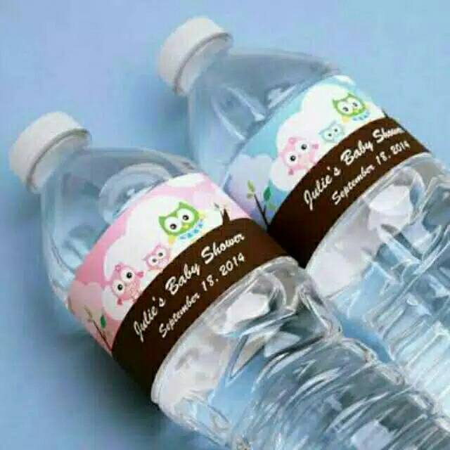 Label minuman botol custom