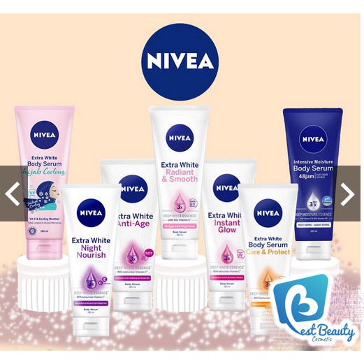 ★ BB ★ NIVEA Body Serum Extra White 180ML