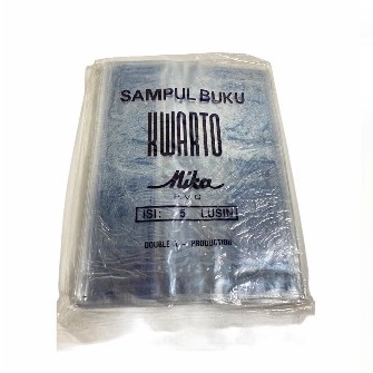 SAMPUL BUKU PLASTIK MIKA KWARTO BOXY LKS KETEBALAN 0.10 ISI 12 LEMBAR