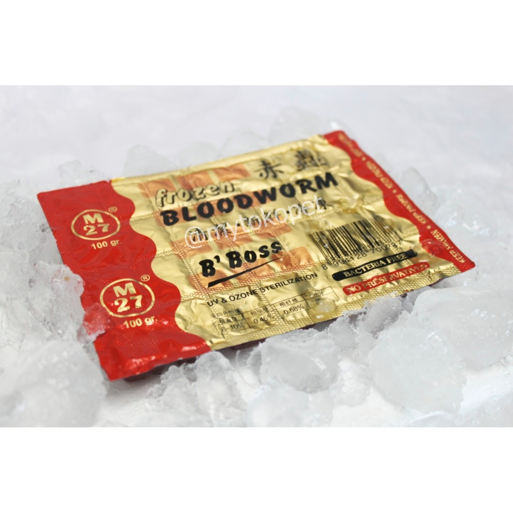 Cacing Beku B'BOSS - Premium Frozen Bloodworm 100GR