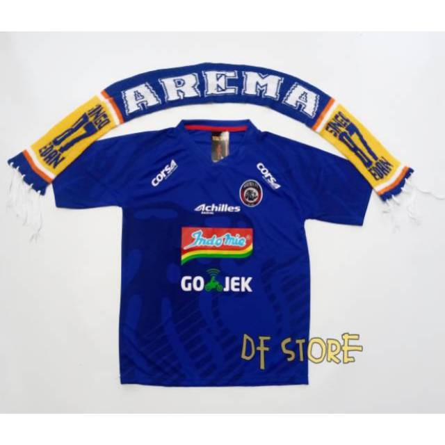 Jersey Arema dan syal Arema malang grade lokal