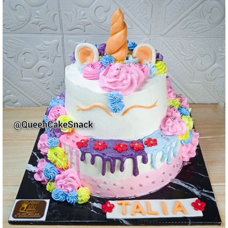 Kue Ulang Tahun Unicorn 2Tingkat 2 Tingkat Tier Serpong BSD Tangerang Selatan Tangsel