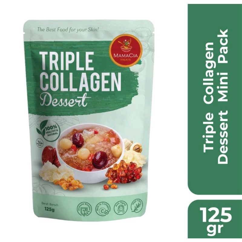 

MAMACIA TREATS - TRIPLE COLLAGEN DESSERT 125 GR - MINI PACK - ( PEACH GUM + SNOW BIRD NEST + HONEY LOCUST)