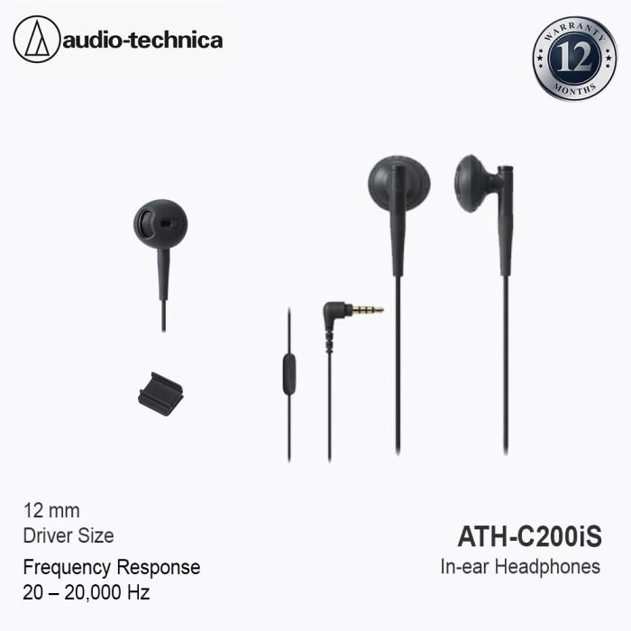 Audio Technica ATH-C200is Earphone With Mic