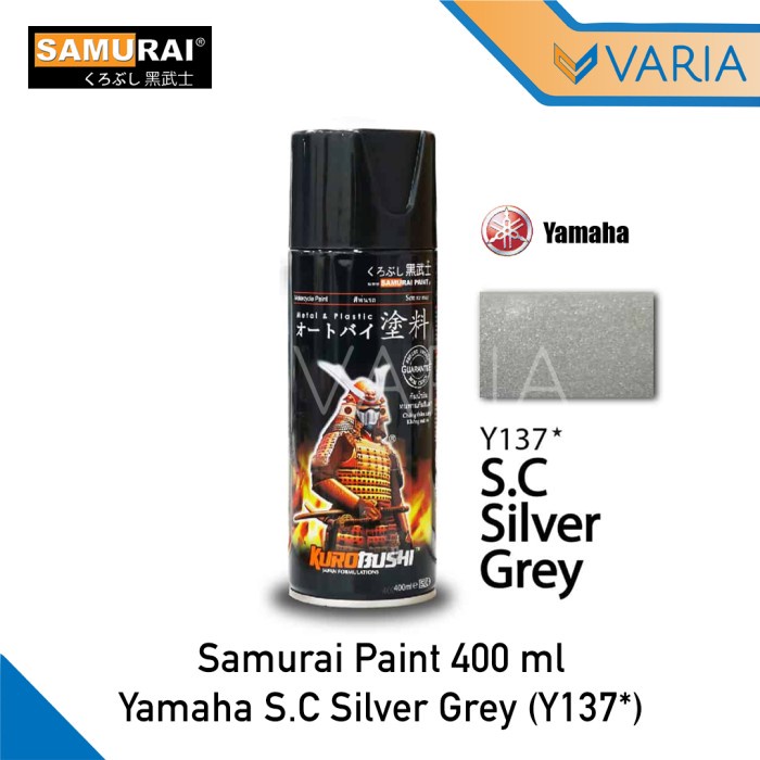 Cat Semprot Samurai Engine Part Yamaha S.C Silver Grey Y137 400 ml