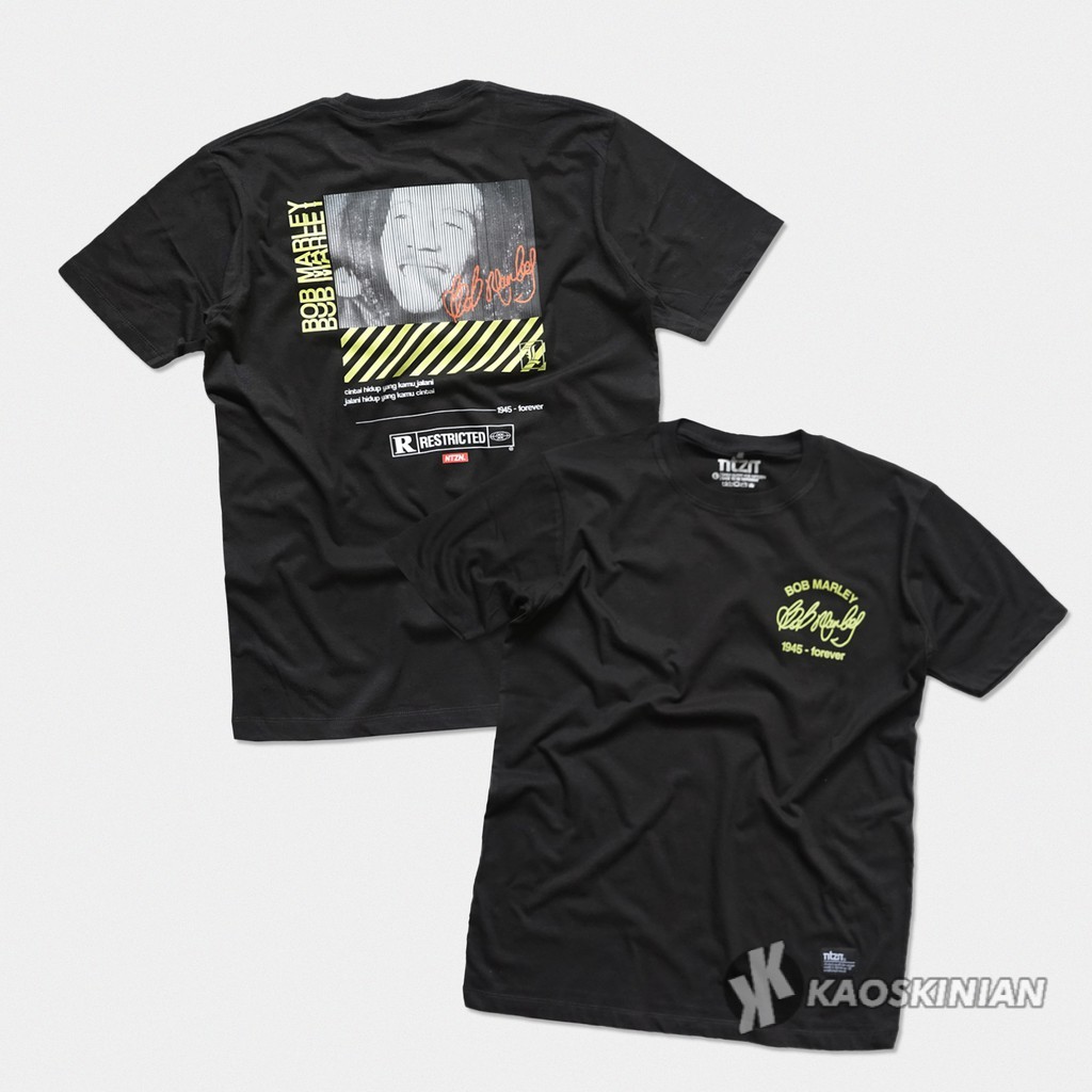 KAOS BOB MARLEY STREETWEAR ORIGINAL NTZN / TSHIRT BAJU DISTRO PREMIUM KEREN / DESAIN REGGAE