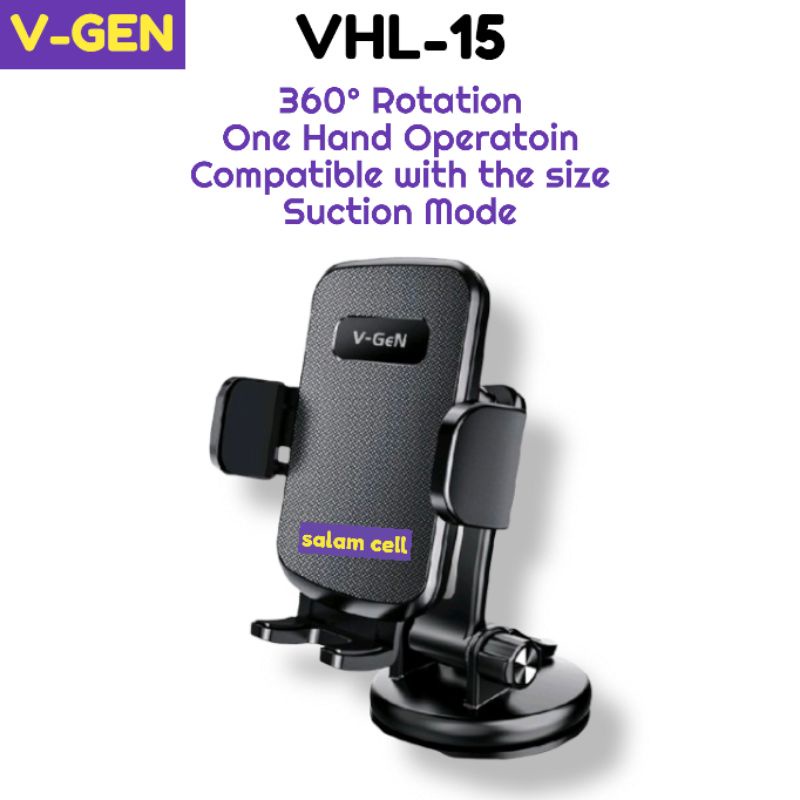 Dudukan hp Holder V-GEN VHL-15 Holder Mobil Original Vgen Vhl 15 Garansi Resmi