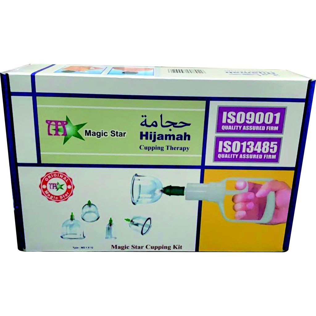 Kop Angin Isi 12 Kop Original Murah Tebal Lengkap / Alat Bekam isi 12 pcs Magic Star Cupping Therapy