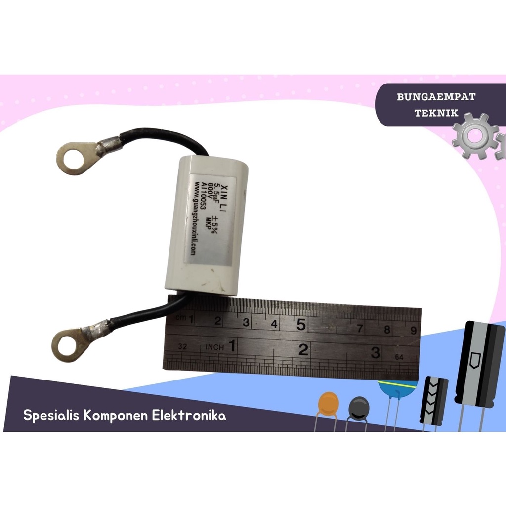 KOMPONEN KAPASITOR 5.5uF 800V