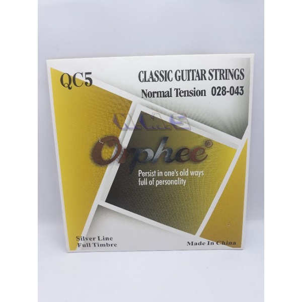 Orphee Senar Gitar Klasik QC5 /QC9 0.28-0.43 0.28-0.45