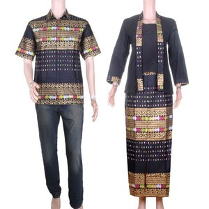 Batik Couple | Sarimbit Batik RNB Pra-Da Anjani - Hitam