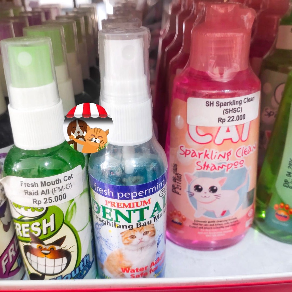 Dental Cat Spray 60 ml - Pengharum Mulut dan Pemutih Gigi Kucing