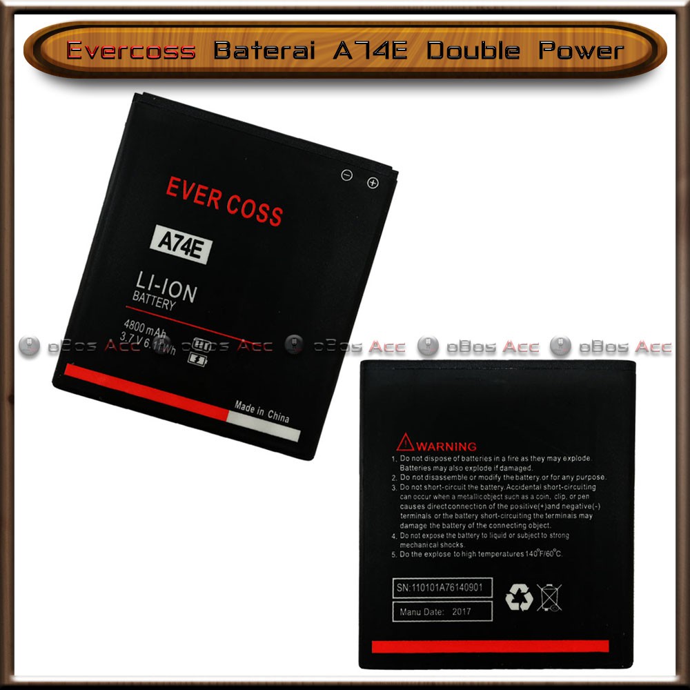 Baterai Evercoss A74e A 74 E Double Power Batre Batrai Hp Shopee Indonesia