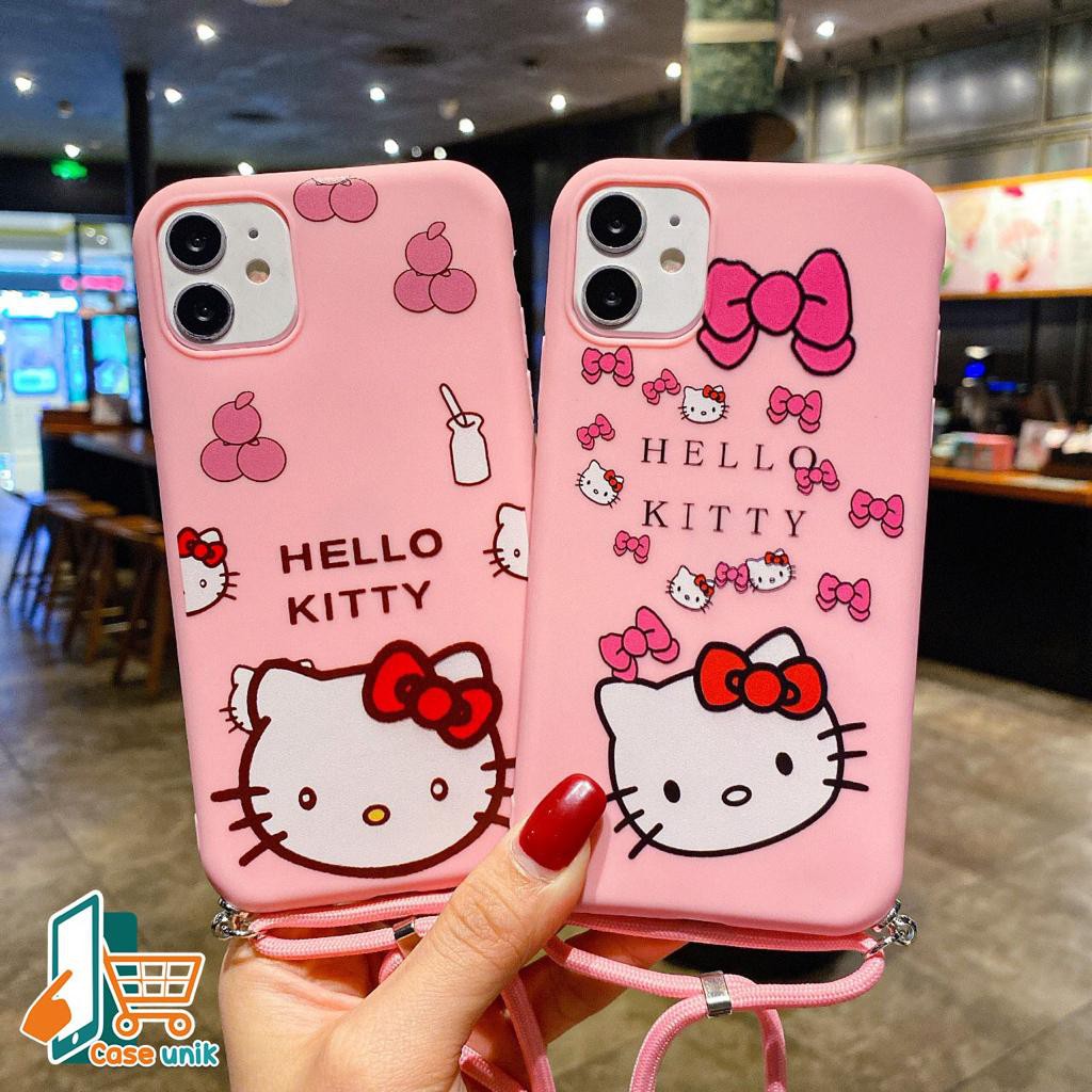 SS155 Softcase Slingcase Lanyard Hello kitty Vivo Y91c Y1s Y91 Y93 Y95 Y12 Y17 Y15 Y19 U3 Y5s CS2387