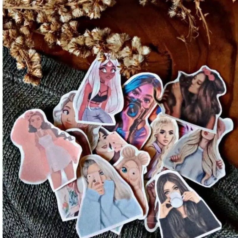 GAEKOPEDIA || NO GLOSSY STIKER TUMBLR AESTHETIC 30-48Pcs STICKER ESTETIK RETRO UNIK-7
