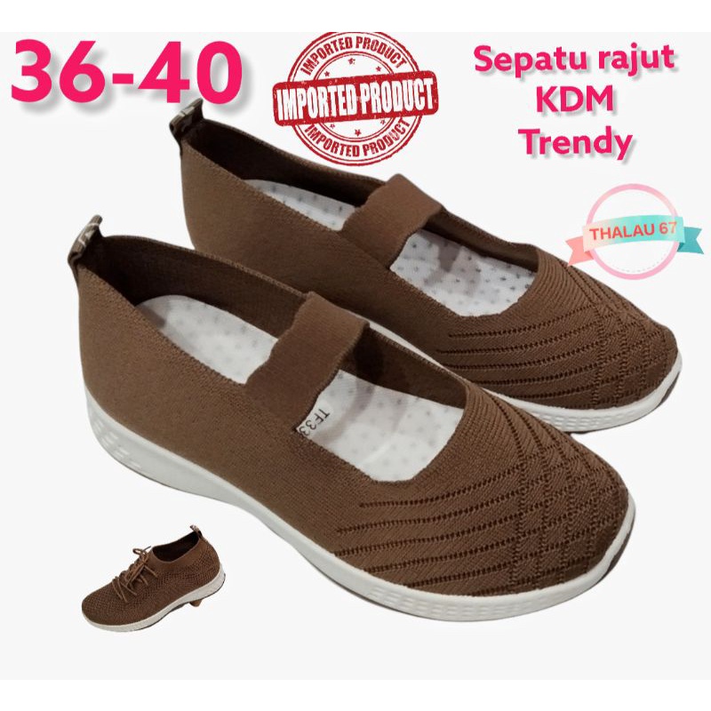 SEPATU RAJUT KDM, SEPATU RUNNING, SEPATU SNEAKER WANITA TERBARU 36-40.