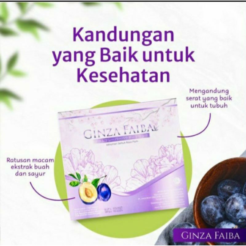 

GINZA FAIBA KEMASAN (1 SACHET) 1 BOX 15 SACHET