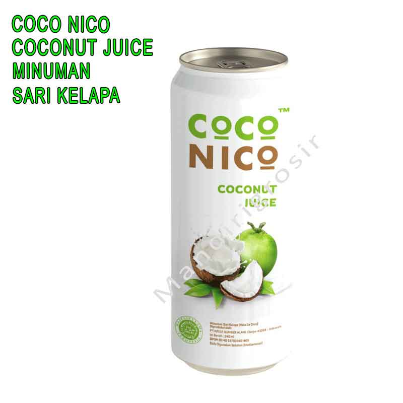 Coconut Juice *Coco Nico * Minuman Sari Kelapa * Nata De Coco 245ml