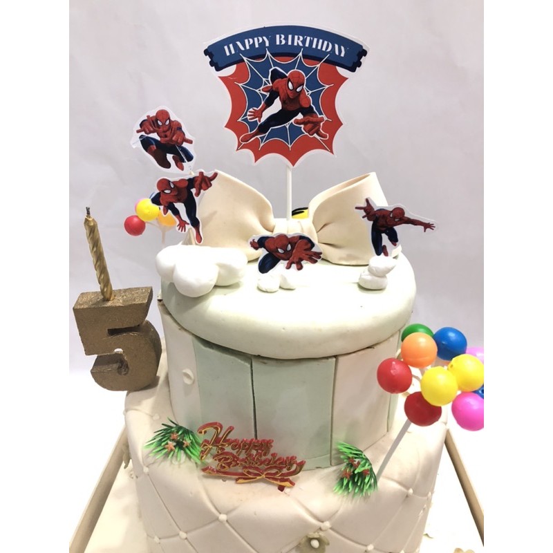 Topper cake karakter spiderman