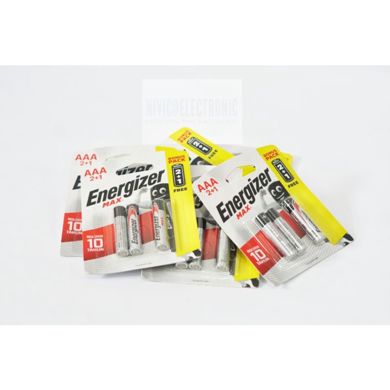 Baterai ENERGIZER MAX ALKALINE AAA A3 BELI 2 GRATIS 1