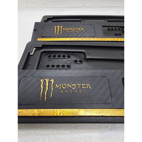 Dudukan Plat Nomor Monster - Cover Plat Nomor Karbon Doff Monster List Warna Dan Polos Universal Semua Motor Bisa - Dudukan Plat Nomor Variasi Monster