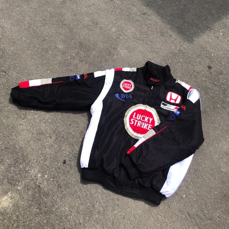 Honda Lucky strike jacket racing second thrift vintage