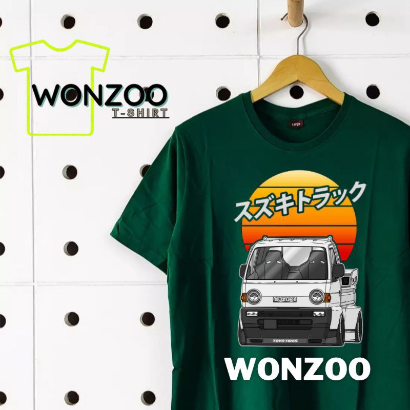 (BAYAR DITEMPAT) KAOS BAJU MOBIL PICK UP CARRY MODIFIKASI JAPAN