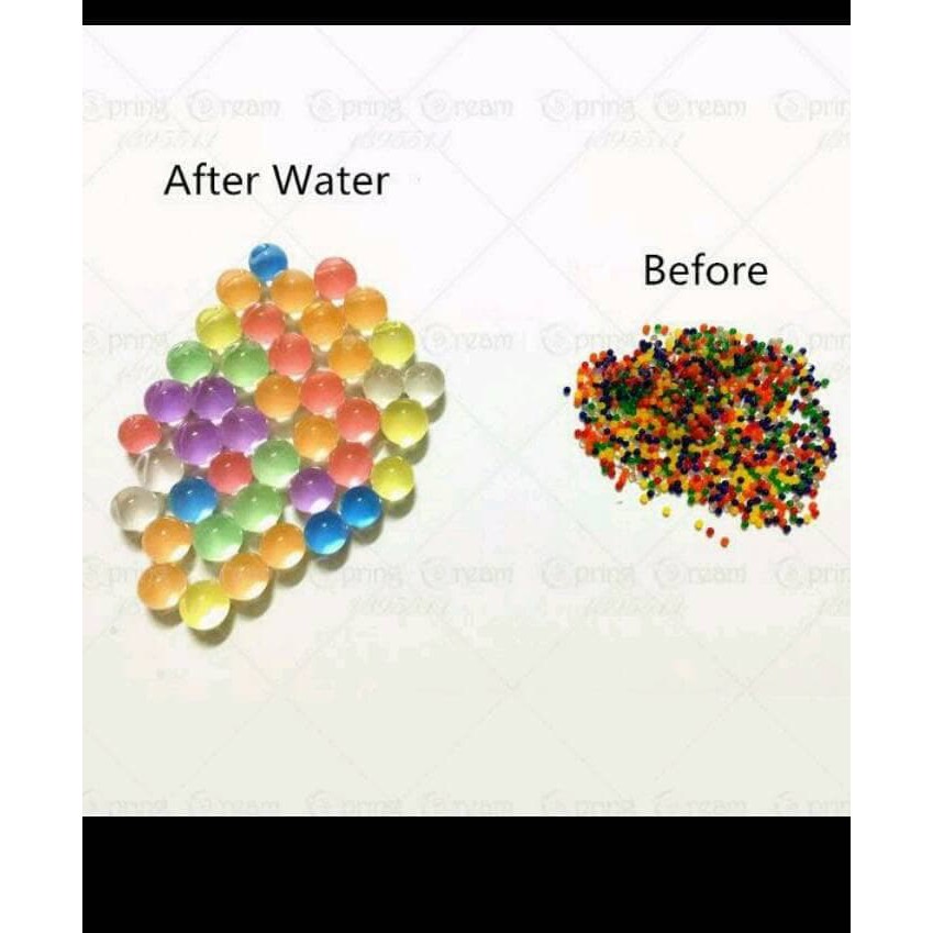 water bead hidrogel media tanam peluru air jelly ball murah 5000pcs