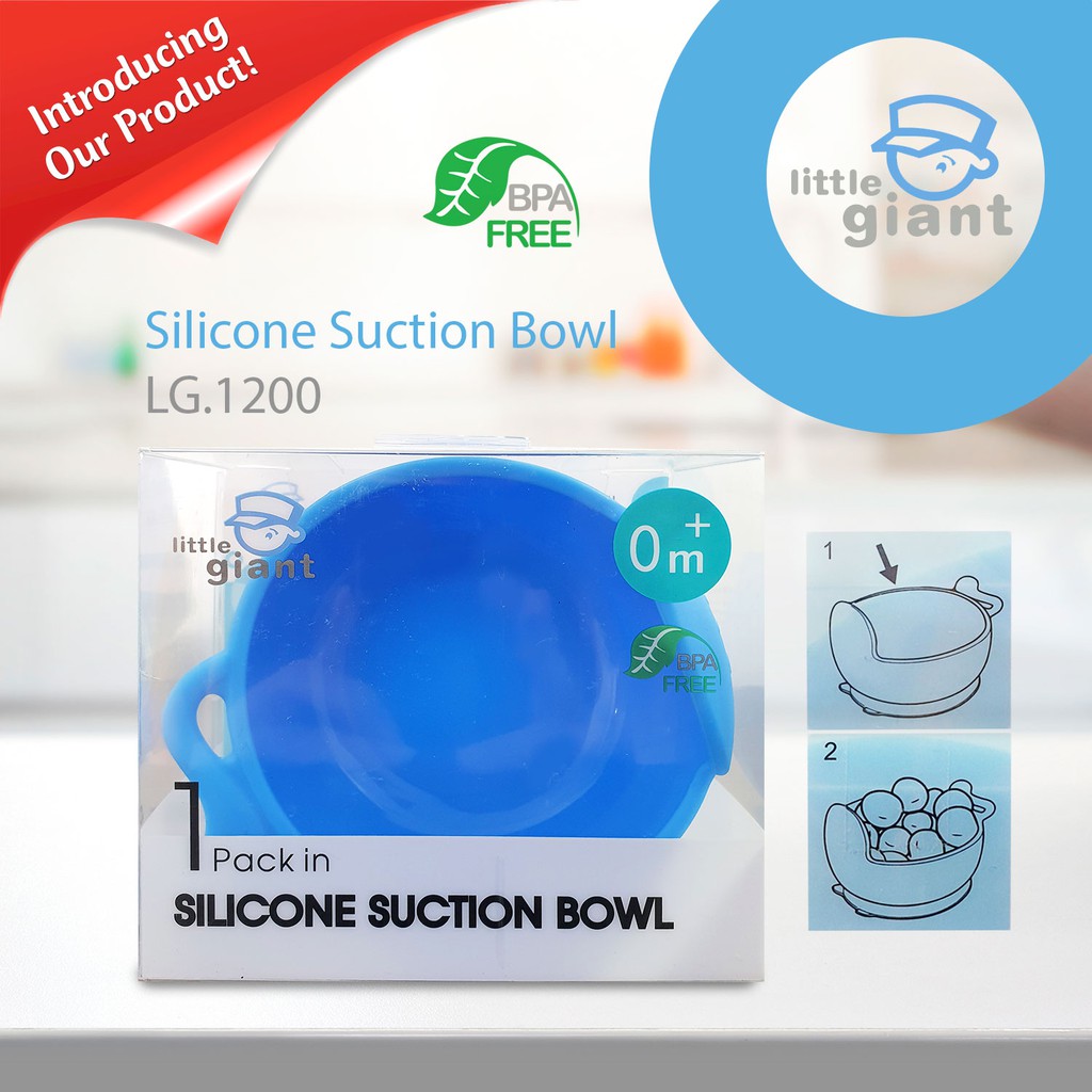 Little Giant Silicone Suction Bowl Mangkok Makan Bayi LG.1200
