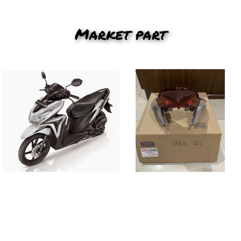 Reflektor Lampu Stop Belakang Fullset Vario Techno 125 Old