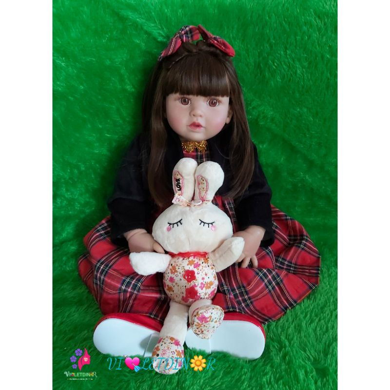 (Ready Stock) BONEKA KEIUMI REBORN BABY 57CM FULL SILIKON DOLL BISA MANDI