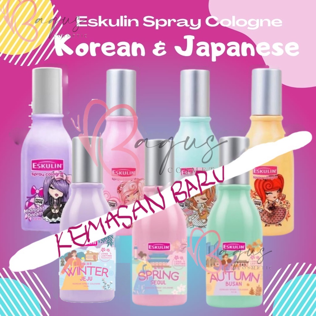 ⭐BAGUS⭐ ESKULIN SPRAY BODY COLOGNE KOREAN JAPAN SERIES 110ml | Parfum Eau De Cologne