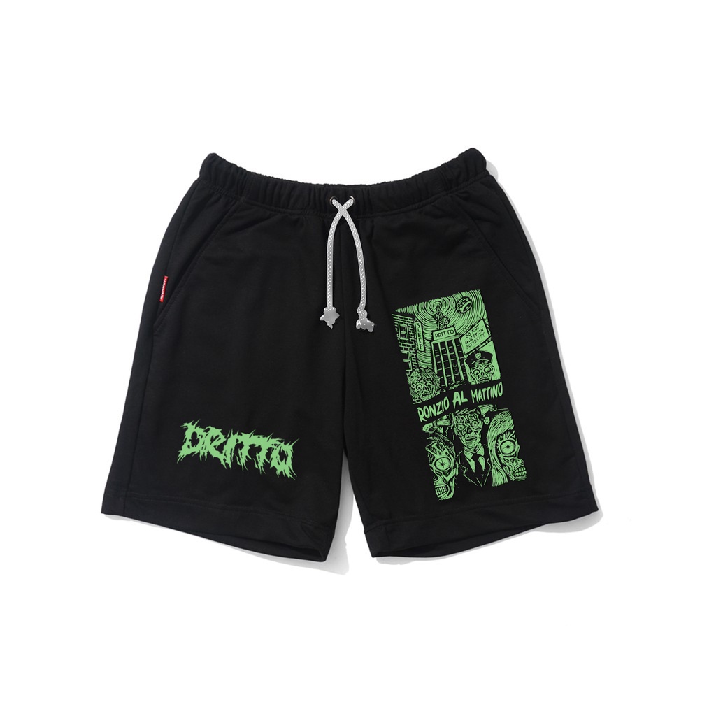 Dritto Short Pants - Celana Boxer (Sebelah Mata) - Hitam