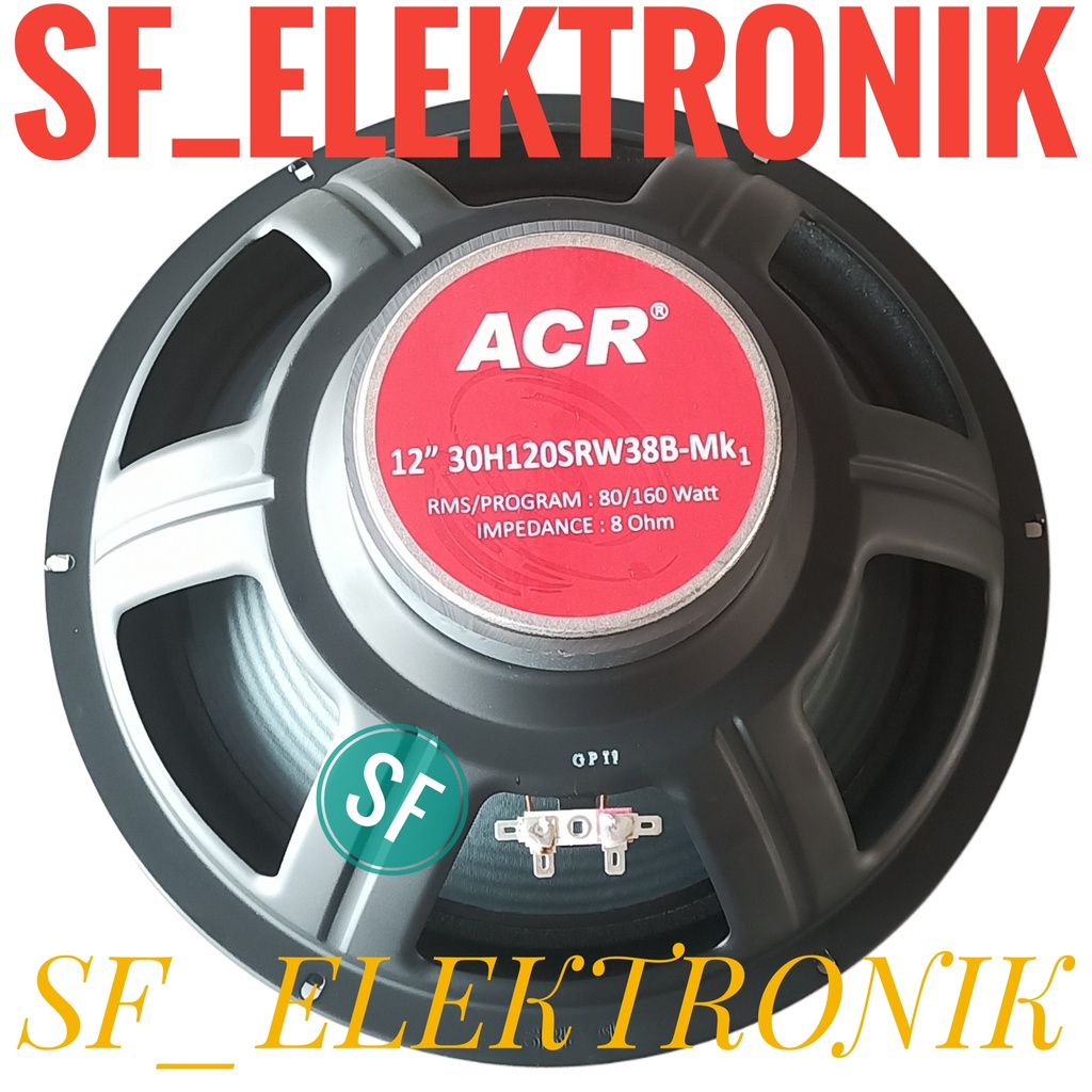 Speaker 12 Inch ACR Pro 30H12SRW38B Woofer
