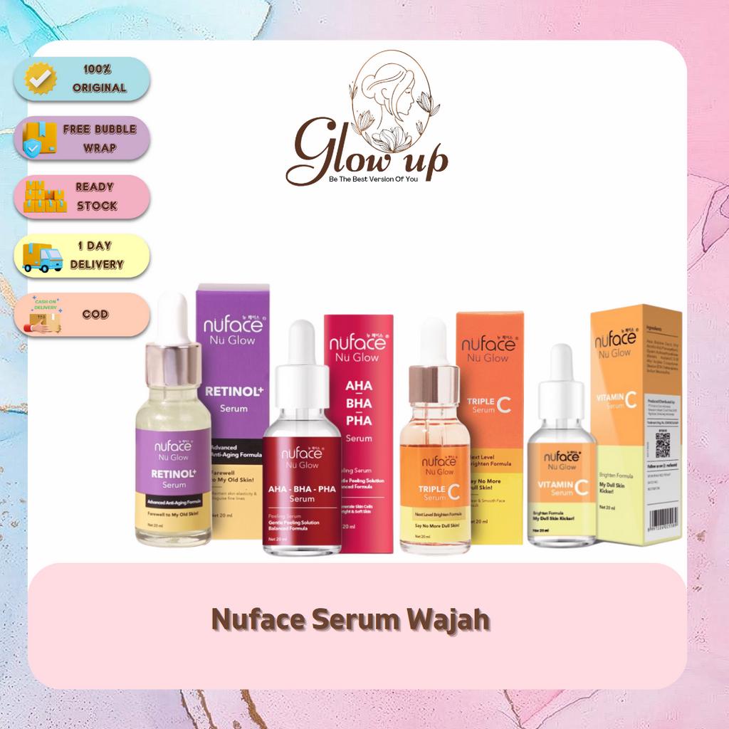 ✨GLOWUP✨Nuface Nu Glow Retinol+ Serum | Nuface Nu Glow AHA-BHA-PHA Serum | Nuface Nu Glow Triple C S