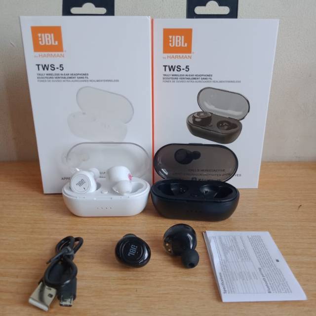 Headset Earphone Bluetooth Wireless JBL TWS S5