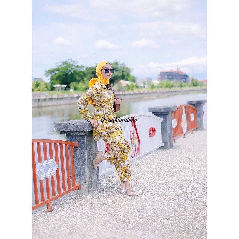 STEVIA ONESET PREMIUM RAYON VISCOSE TIEDYE DAILY SET SETELAN WANITA