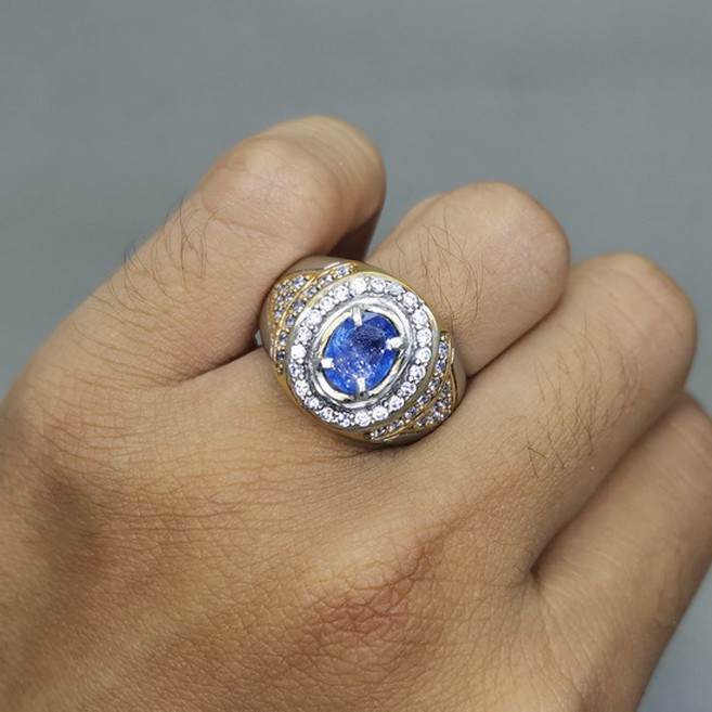 Batu Cincin Akik Asli Blue Safir Ceylon Srilangka