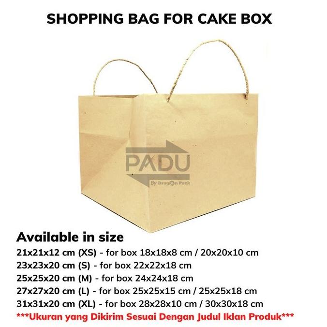 

Shopping Bag 25 x 25 x 20 cm - Paper Bag / Kantong Kertas