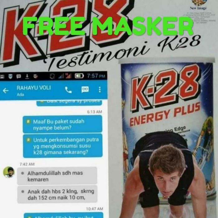 

Susu Energy Penambah tinggi badan Susu K28