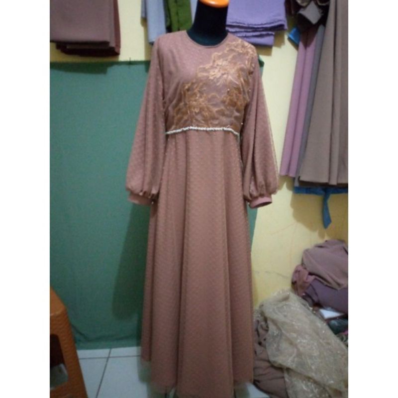 dress Zahira /gaun KONDANGAN/GAUN LAMARAN/GAUN MUSLIM/GAUN BAROKAT/GAUN WISUDA/WEDDING DRESS MURAH