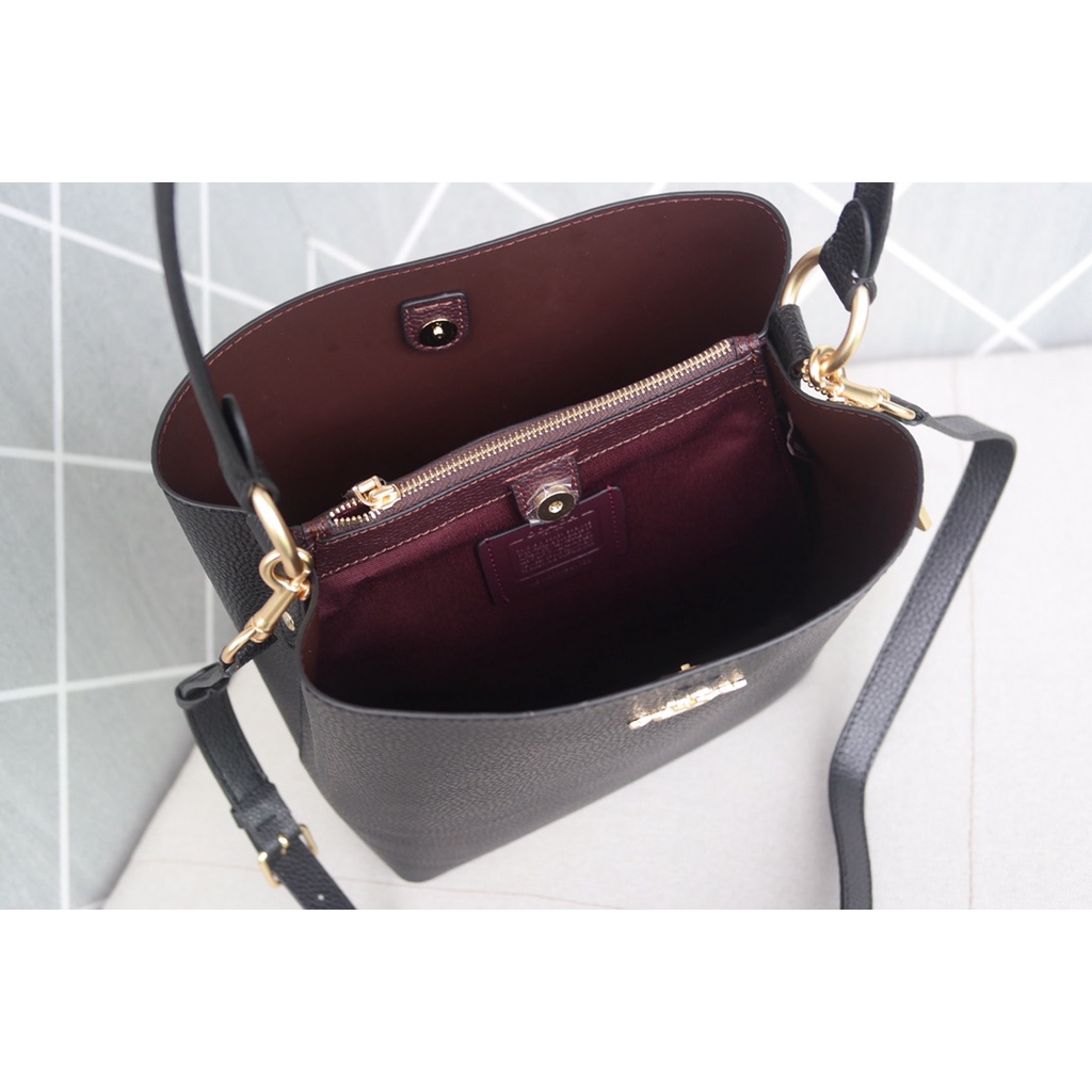 [Instant/Same Day]size:26cm  91122 91512 coach Multifunctional Town Bucket Bag Turnlock Shoulder Bag   stb